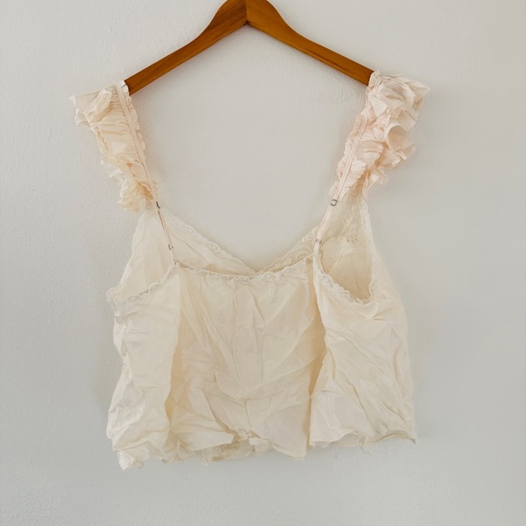 NWT Free People Harmony Lace Tank Blouse - Champagne Dreams Pearl - Picture 5 of 6